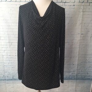 Cabi V Neck Tie Back Tee & Drape Neck in Front